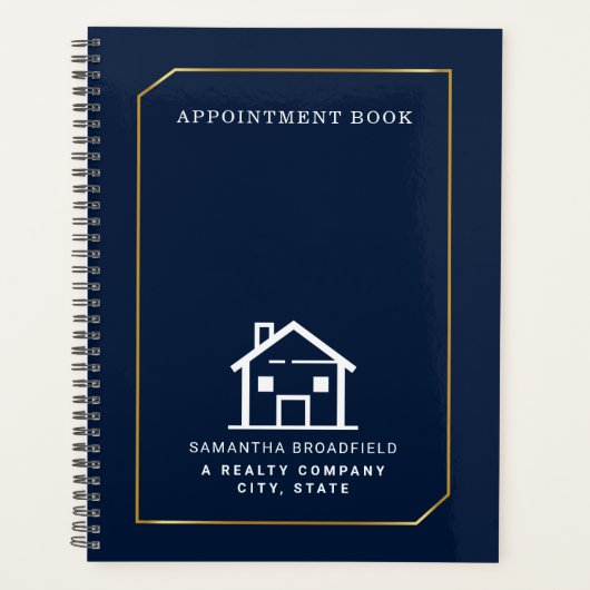 Vastgoedmakelaarsmakelaarsmakelaarsboek voor Logo Planner (Voorkant)