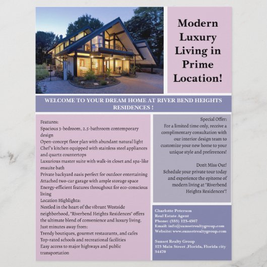 Vastgoedmarketing Flyer (Voorkant)