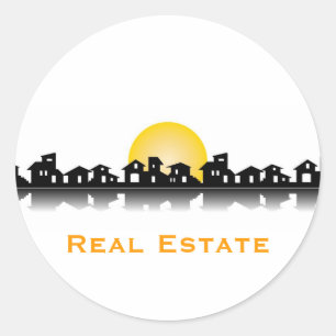 Vastgoedsticker Ronde Sticker