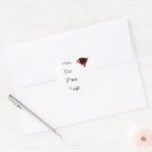 Vasthouden op het einde van de pijn hart sticker (Envelop)