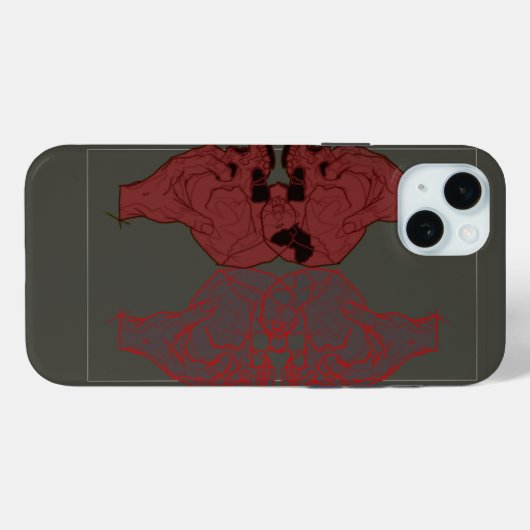 vasthoudende schedel Case-Mate iPhone case (Achterkant (horizontaal))