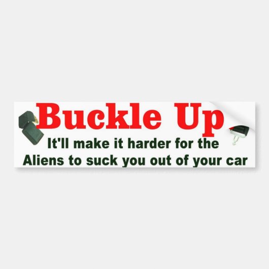 vastmaken bumpersticker (Voorkant)