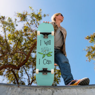 Vaststelling Lotus Bloem Ik zal Ik Kan Skateboard