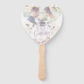 Vaststelling van de abanicos con flores y palomas handwaaier (Voorkant)