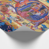 VASTSTELLING VAN HET PARCHMENT MAGI FLORAL CHRISTM CADEAUPAPIER (Hoek)