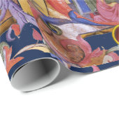 VASTSTELLING VAN HET PARCHMENT MAGI FLORAL CHRISTM CADEAUPAPIER (Rol Hoek)