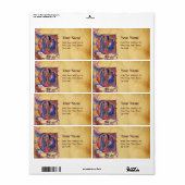 VASTSTELLING VAN HET PARCHMENT MAGI NATIVITEIT CHR ETIKET (Full Sheet)