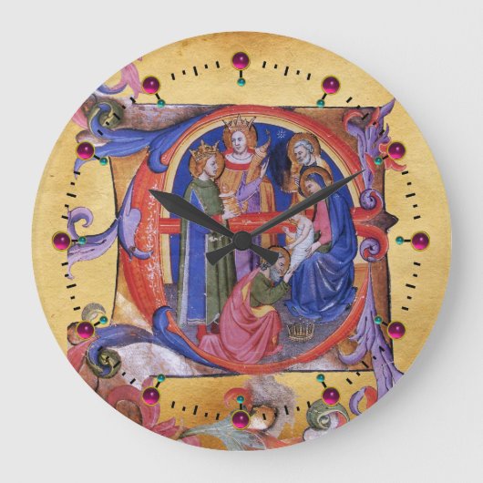 VASTSTELLING VAN HET PARCHMENT MAGI NATIVITEIT CHR GROTE KLOK (Voorkant)