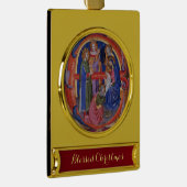 VASTSTELLING VAN HET PARCHMENT MAGI NATIVITEIT CHR VERGULD BANNER ORNAMENT (Rechts)