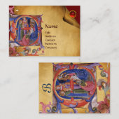 VASTSTELLING VAN HET PARCHMENT MAGI NATIVITEIT CHR VISITEKAARTJE (Voorkant / Achterkant)