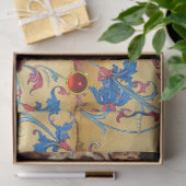 VASTSTELLING VAN MAGI CHRISTMAS FLORAL PARCHMENT,  TISSUEPAPIER (Geschenk)