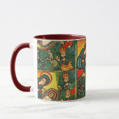 VASTSTELLING VAN MAGI ,PRIMITIVE NATIVITY Kerstmis Mok (Links)