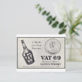 Vat 69 scotch wiskey briefkaart (Staand voorkant)
