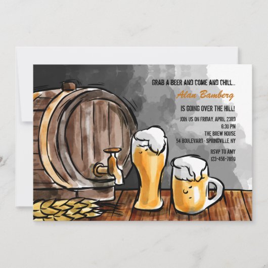 Vat Bier Uitnodiging (Voorkant)