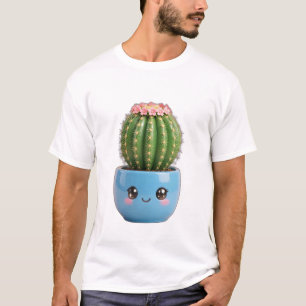Vat Cactus Kawaii Kamerplant T-Shirt