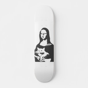 Vat cat door da vinci - Kies achtergrondkleur Skateboard