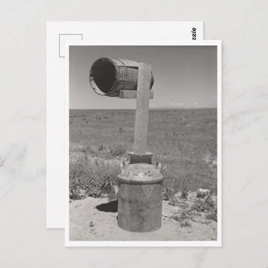  vat en emmer landelijke Idaho mailbox Briefkaart (Voorkant / Achterkant)
