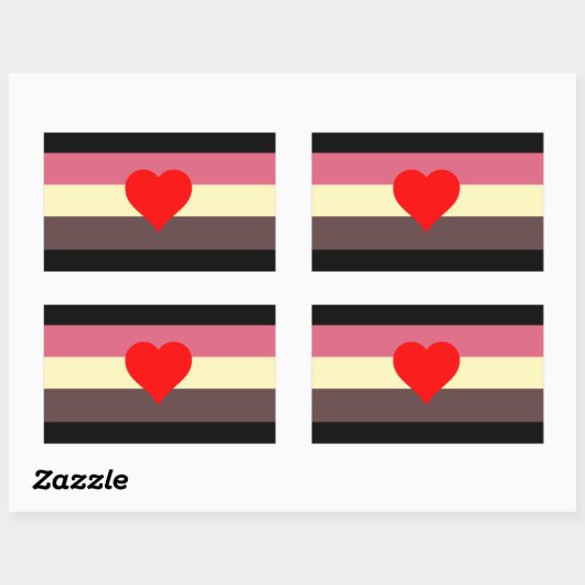 Vat Pride Flag Rechthoekige Sticker (Vel)