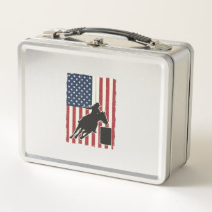 Vat Racing Amerikaanse Vlag Vintage Vector Ontwerp