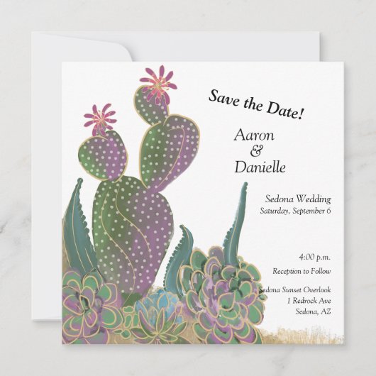 Vat sparen de DatumKaart Bedankkaart (Voorkant)