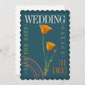 Vat sparen de DatumKaart Save The Date (Voorkant / Achterkant)