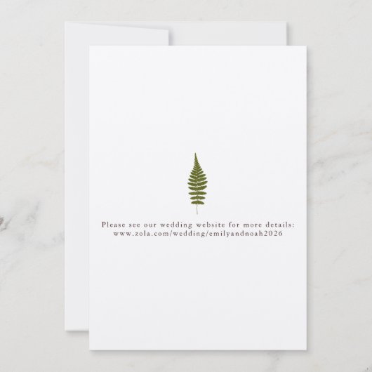 Vat sparen de DatumKaart Save The Date (Achterkant)