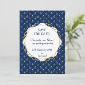 Vat sparen de DatumKaart Save The Date (Staand voorkant)