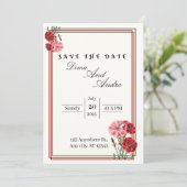 Vat sparen de DatumKaart Save The Date (Staand voorkant)