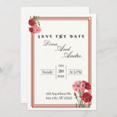 Vat sparen de DatumKaart Save The Date (Voorkant / Achterkant)