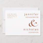 Vat sparen de DatumKaart Save The Date (Voorkant)