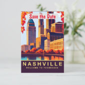 Vat sparen de DatumKaart Save The Date (Staand voorkant)