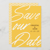 Vat sparen de DatumKaart Save The Date (Voorkant / Achterkant)