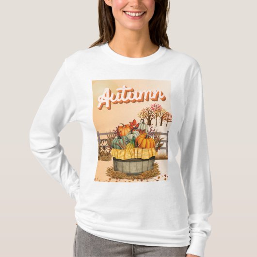Vat vol pompoenen herfst t-shirt (Voorkant)