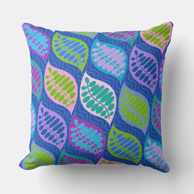 Vat weg Modern Pillow Blue Kussen (Voorkant)