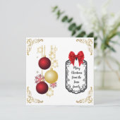 Vat wenskaart feestdagenkaart (Staand voorkant)