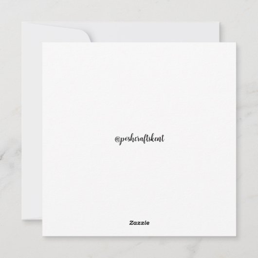 Vat wenskaart feestdagenkaart (Achterkant)