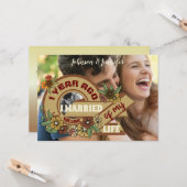 Vat Wenskaart Kaart (Voorkant / Achterkant in situ)