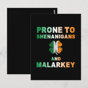 Vatbaar voor kattenkwaad en onzin St. Patrick's Da Briefkaart