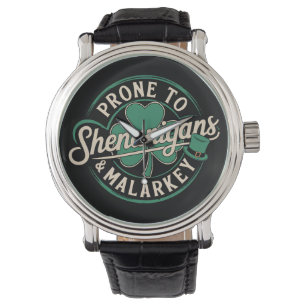 Vatbaar voor kattenkwaad en onzin St. Patrick's Da Horloge