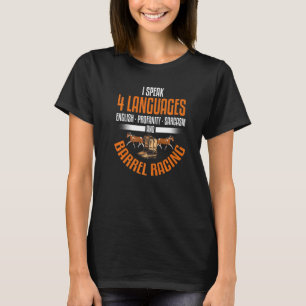 Vaten Racing Rodeo Sarcasische Paard Vat Racer T-shirt