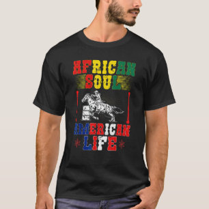 Vatenrace Afrikaans-Amerikaanse Cowgirl Vatenrace T-shirt