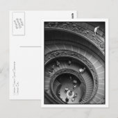 Vaticaan Museum Spiral Staircase Briefkaart (Voorkant / Achterkant)