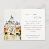 Vaticaan Rome Italië : details over het landschap Informatiekaartje (Voorkant)