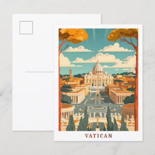 Vaticaan Rome Italië Elegante Kunst Vintage Reizen Briefkaart