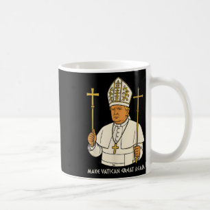 Vaticaan weer groot grappig Paus Trump Retro Ch Koffiemok