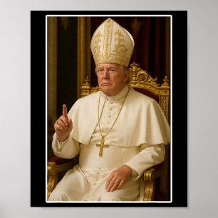 Vaticaans christelijk een nieuwe paus grappig poli poster