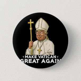 Vaticaanse Kerk weer groot Paus Trump Ronde Button 5,7 Cm