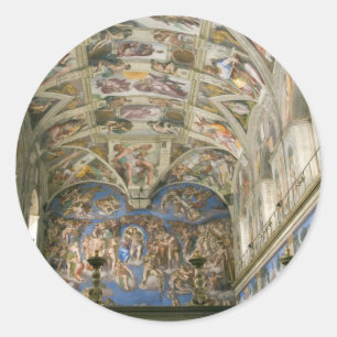 Vaticaanse Sixtijnse Kapel Ronde Sticker