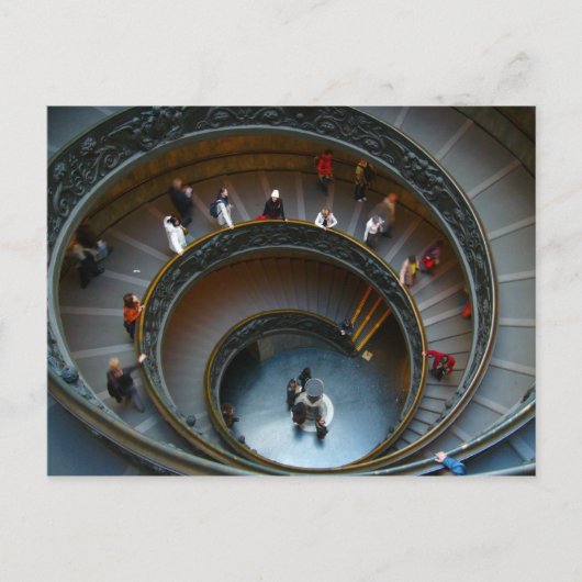 vaticaanspiraaltrap briefkaart (Voorkant)