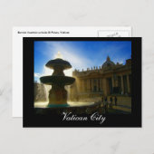 vaticaanstad fontein briefkaart (Voorkant / Achterkant)